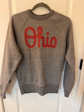 HOMAGE Gray Crewneck Sweatshirt with Red "Ohio" Script
